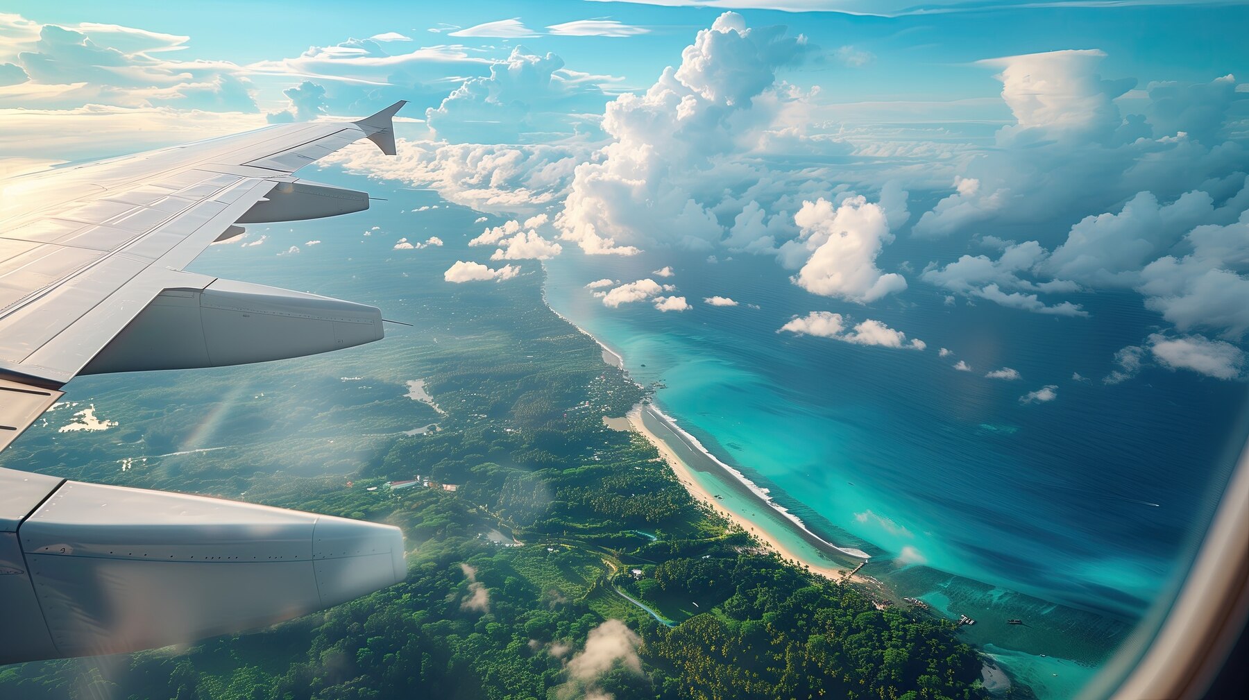 Scenic view from the plane
